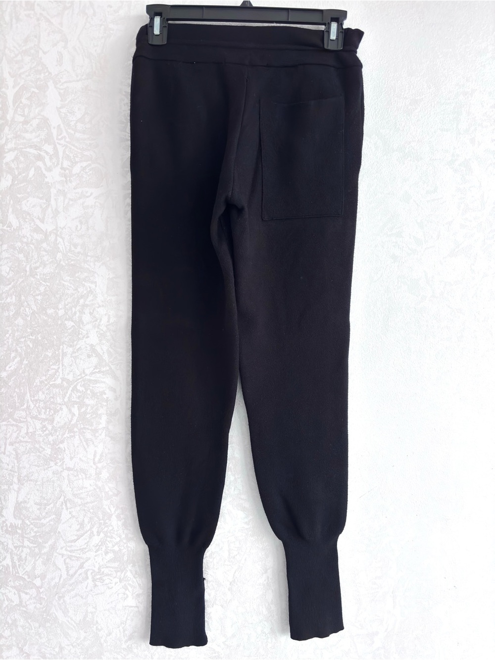Zara Knit Jogger Drawstring High-Waisted Black Size S